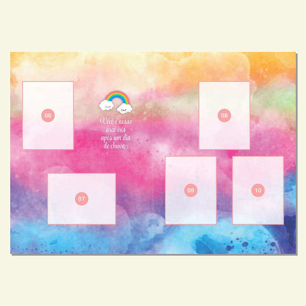 Miniatura: álbum de figurinhas tie dye