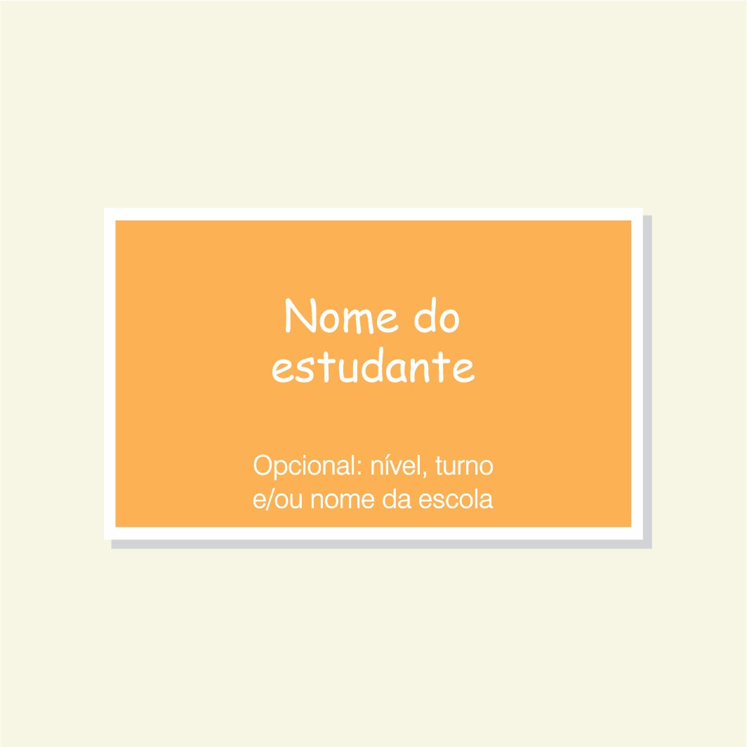 Etiqueta adesiva laranja