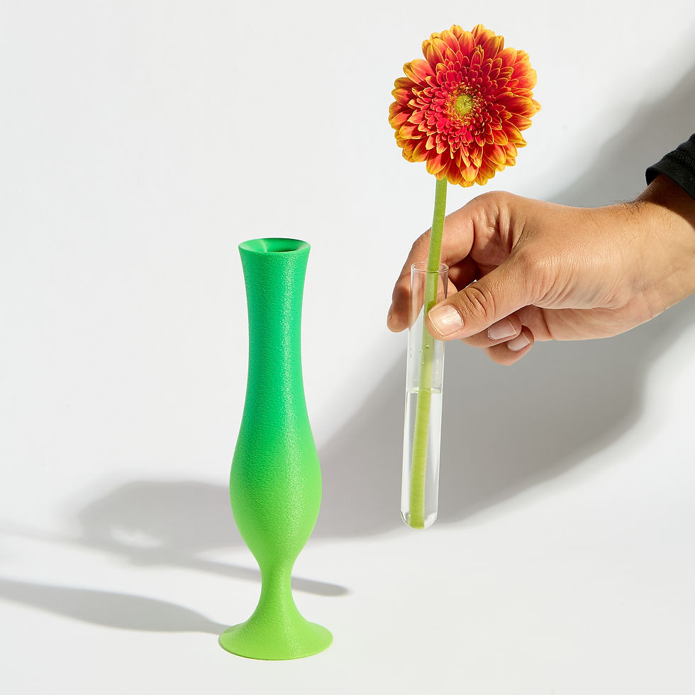 Thumbnail: Flute Vase - Gecko Green