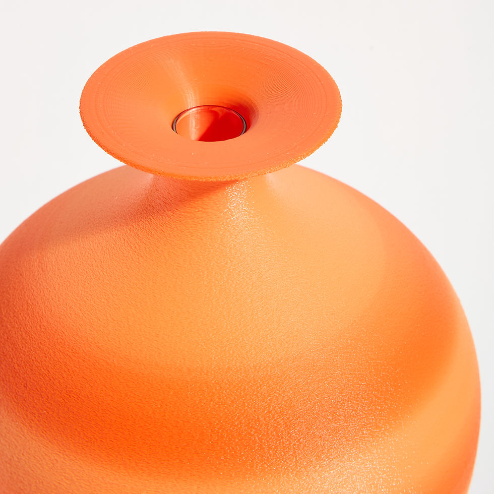 Thumbnail: Urn Vase - Coral Orange