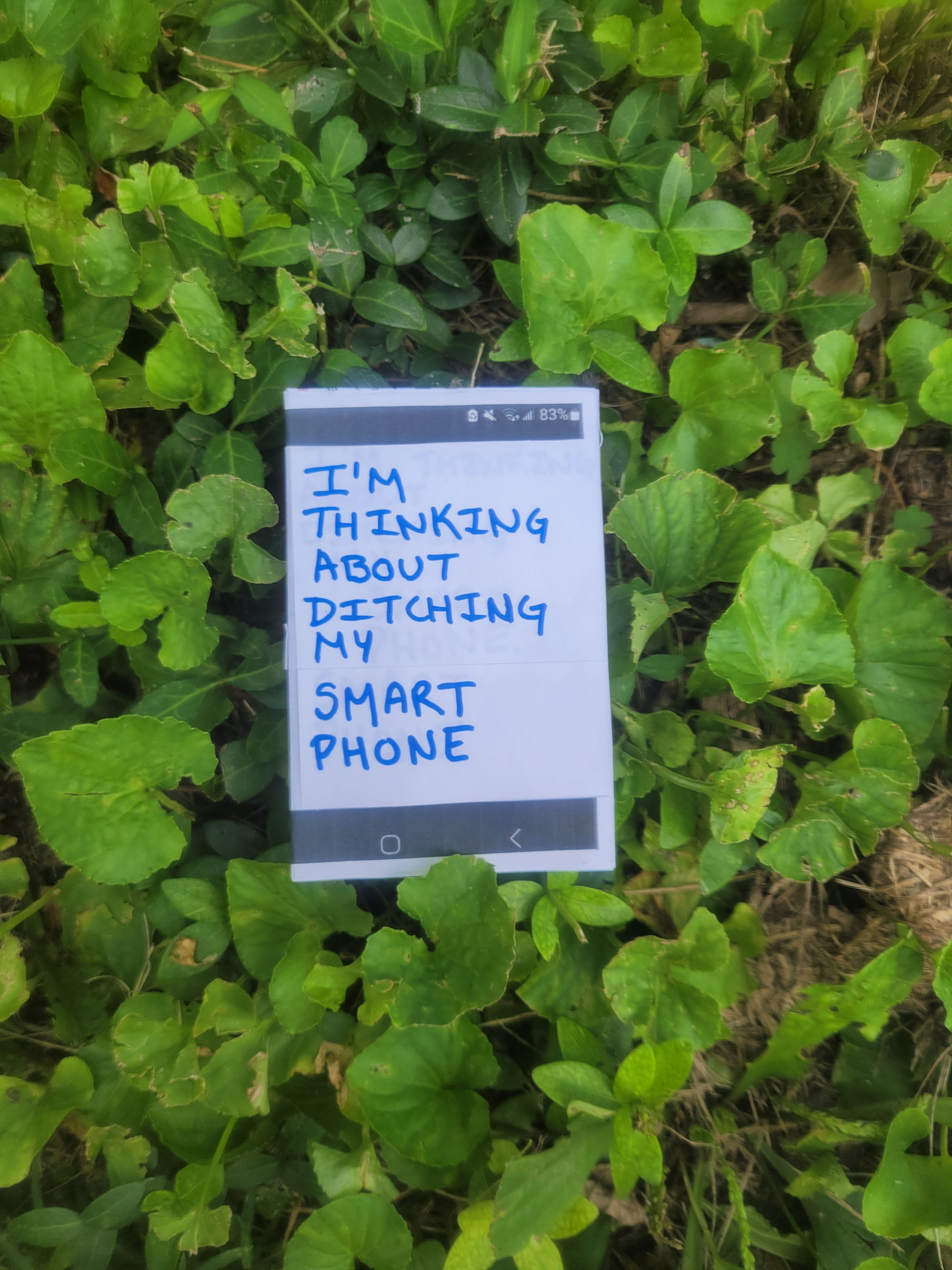 I'm Thinking About Ditching My Smart Phone | mini zine