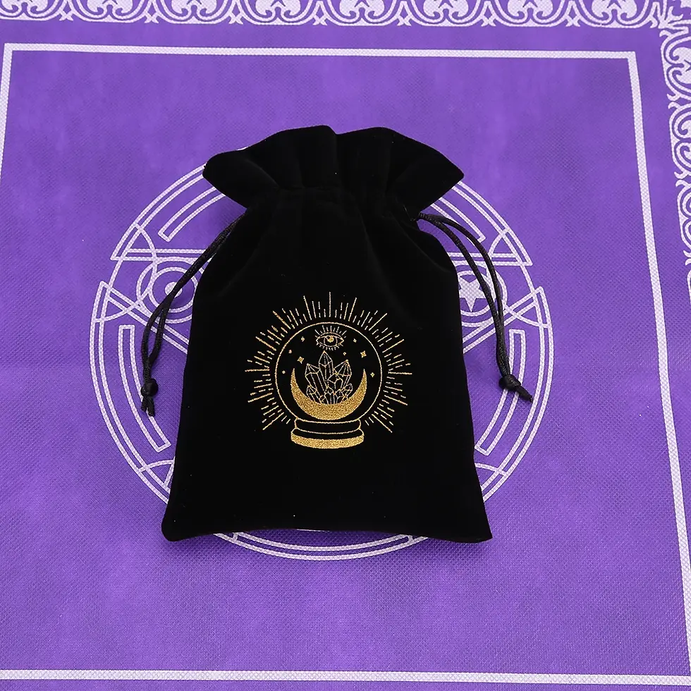 Thumbnail: Black Velvet Tarot & Oracle Card Bag