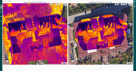 Thermal Scaling Workflow to compare roofs and buildings in pressurised vs non-pressurised conditions