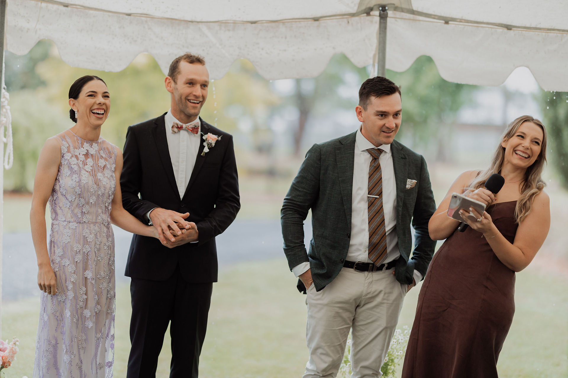 Grafton marriage celebrant performing fun and relaxed co-pilot wedding ceremony