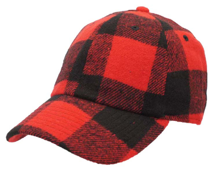 Thumbnail: HNH2206 Wool Plaid Strapback