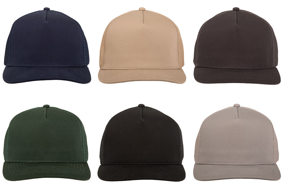 Thumbnail: 1771 Cotton 5 Panel Trucker Cap