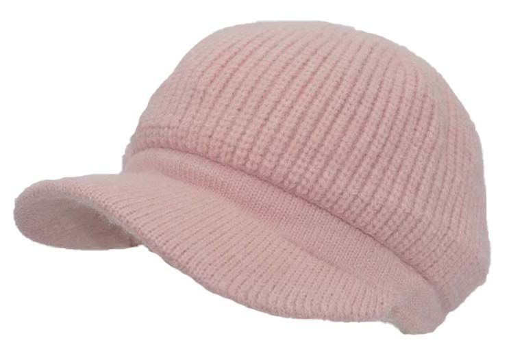 Thumbnail: H0709 Angora Newsboy Style Cap