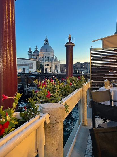 Dinner view at Hotel Monaco
