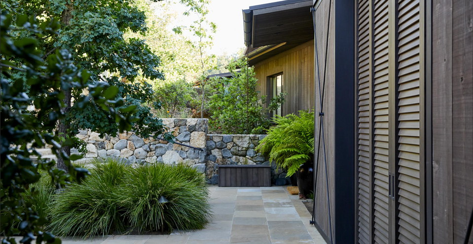 House with Boulders 