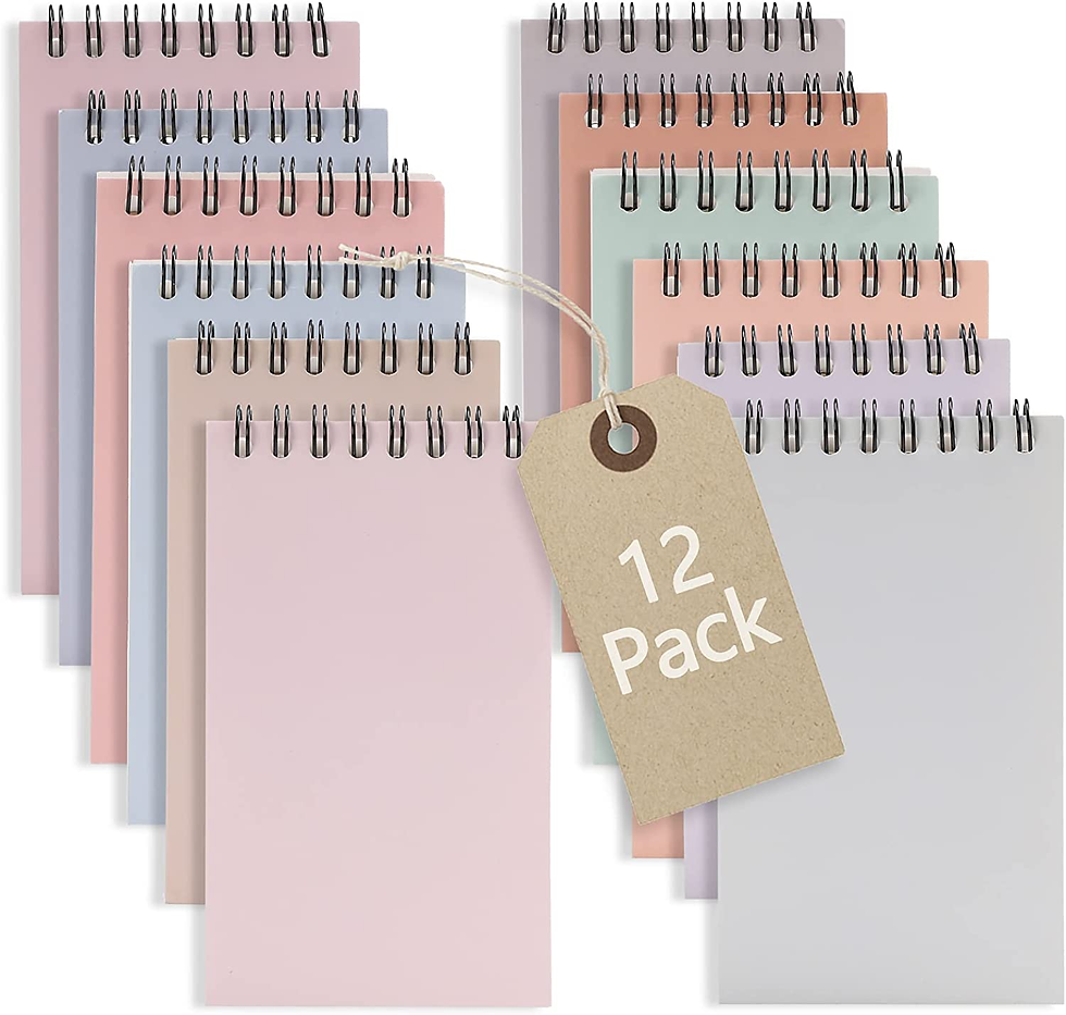 multicolored pocket color notepads