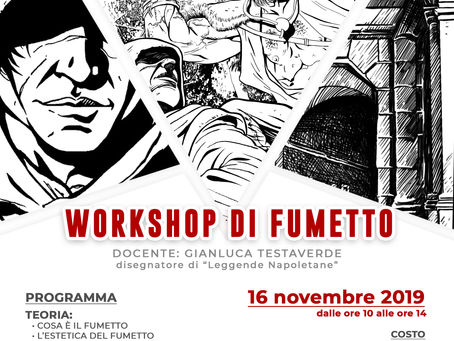 Iscrizioni al WORKSHOP DI FUMETTO 