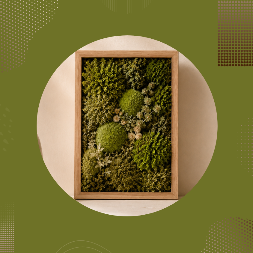 Mossscape Studio: Framed Moss Art Workshop with Luscious Leaves