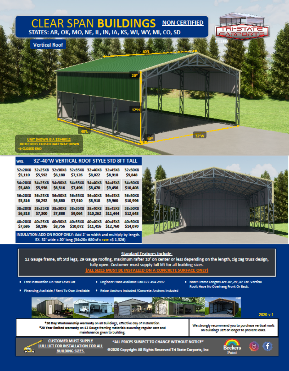 CLEAR SPAN NON CERTIFIED