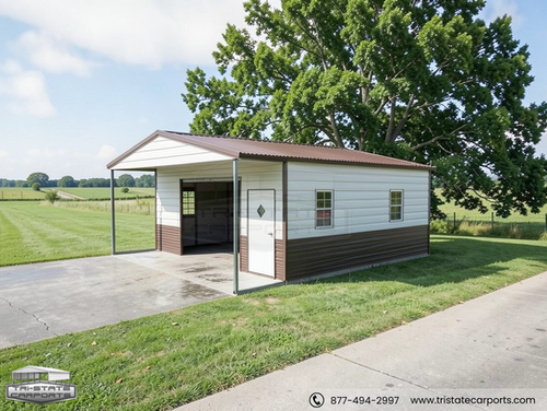 20'WX25'LX9'H VERTICAL ROOF SKU 165 | Tri State Carports