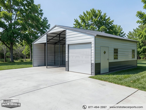36'WX20'LX12/9'H BARN SKU 108 | Tri State Carports