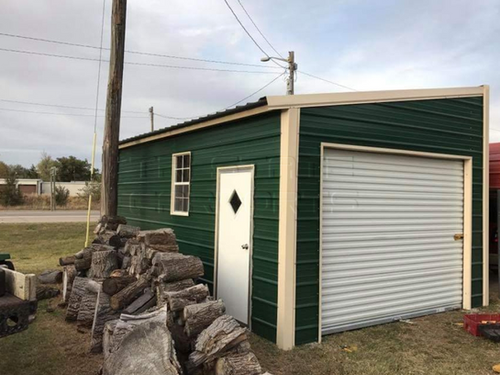 12'WX20'LX8'&10'H FREE STANDING LEAN TO SKU 013 | Tri State Carports