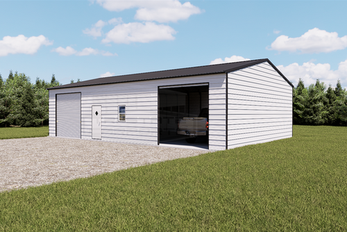 リリパット481☆Burley Street Garage 30'WX48'LX11'H GARAGE SKU 132 | Tri State Carports