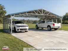 32'WX20'LX8'H VERTICAL ROOF SKU 173 | Tri State Carports