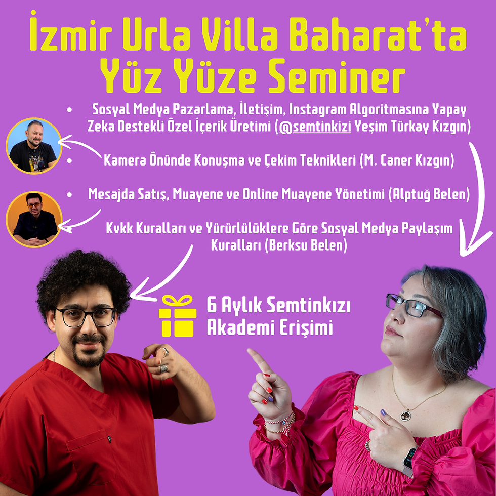 14 Aralık Sağlık Profesyonelleri Sosyal Medya Pazarlama Semineri