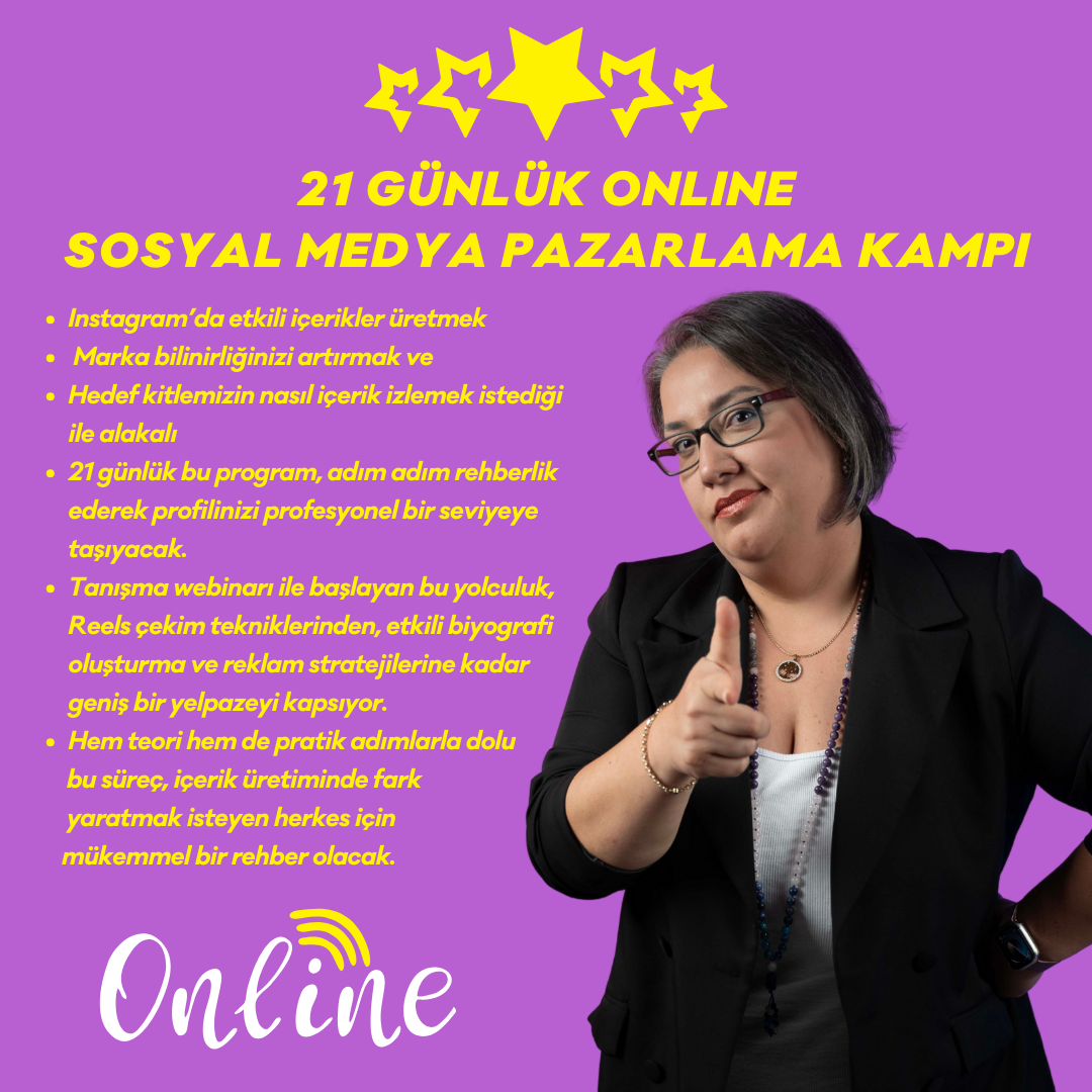 21 Günlük Online Sosyal Medya Pazarlama Kampı