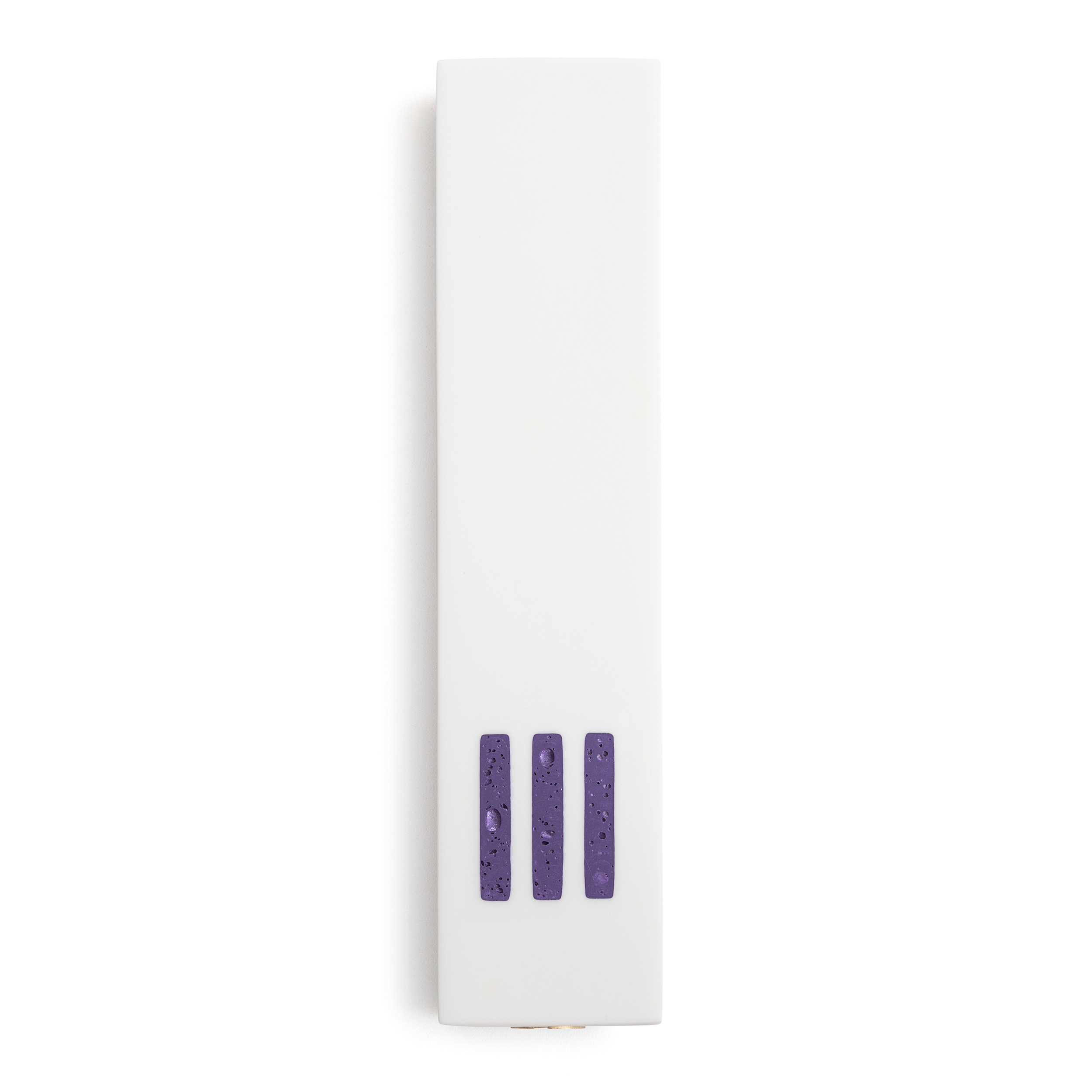 MEZUZAH White Wide | Shin Purple Center