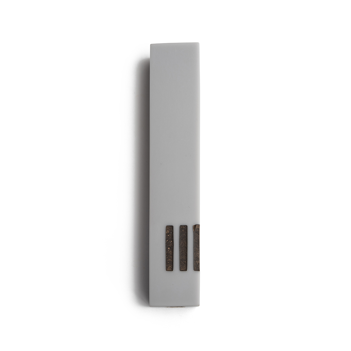Mezuzah Gray Narrow | Shin Copper Side