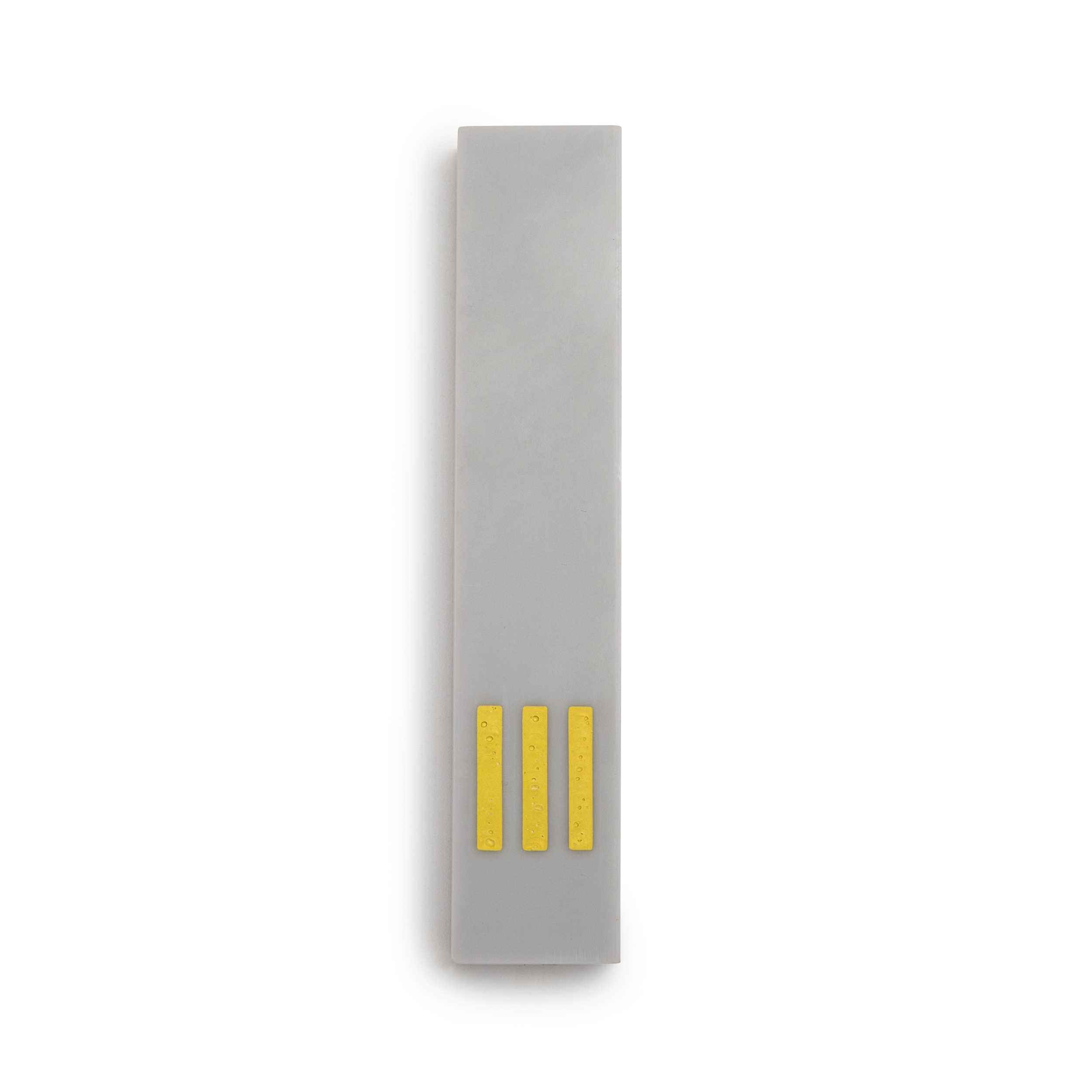MEZUZAH | Gray Narrow | (ש) Middle- Yellow