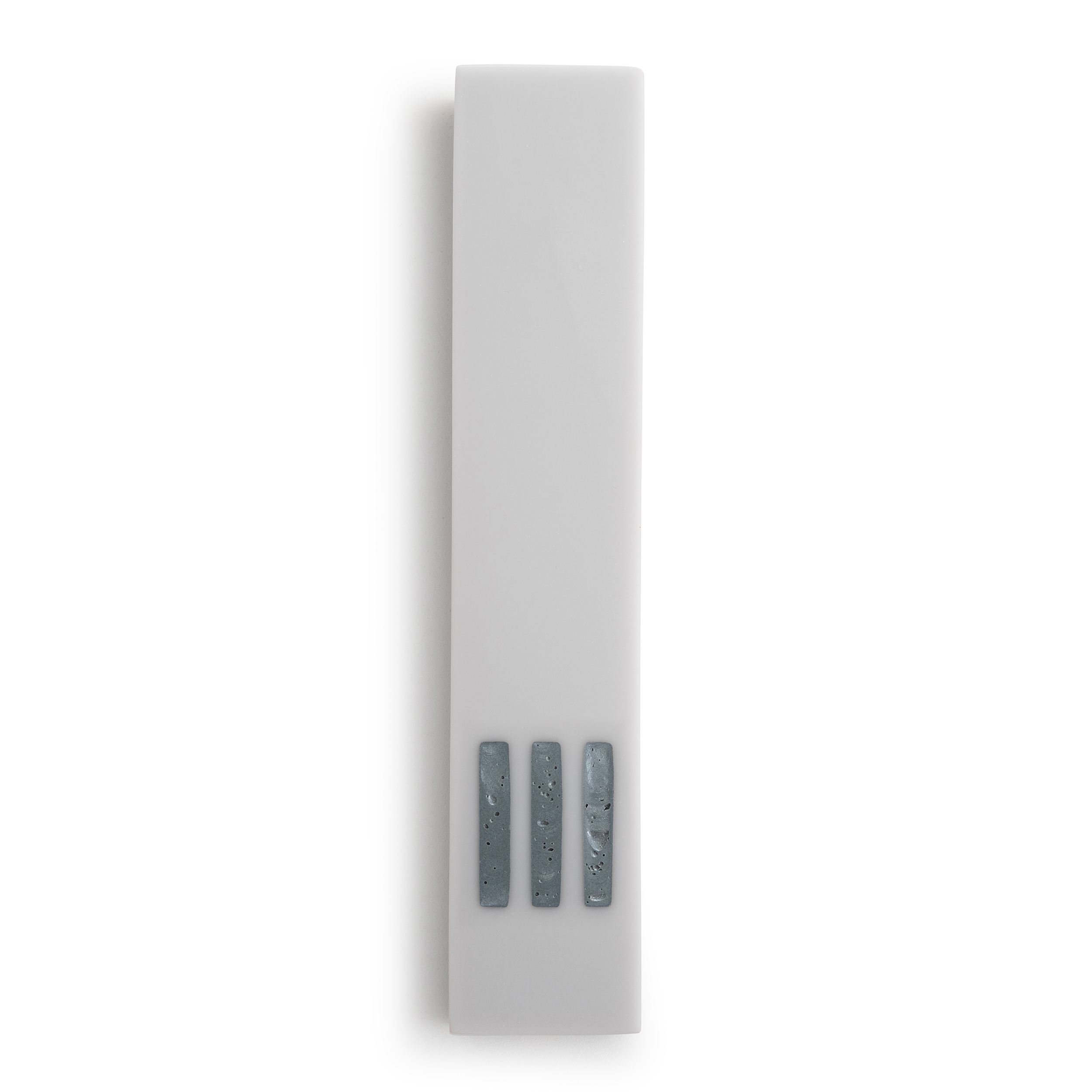 Mezuzah Gray Narrow | Shin Gray Center