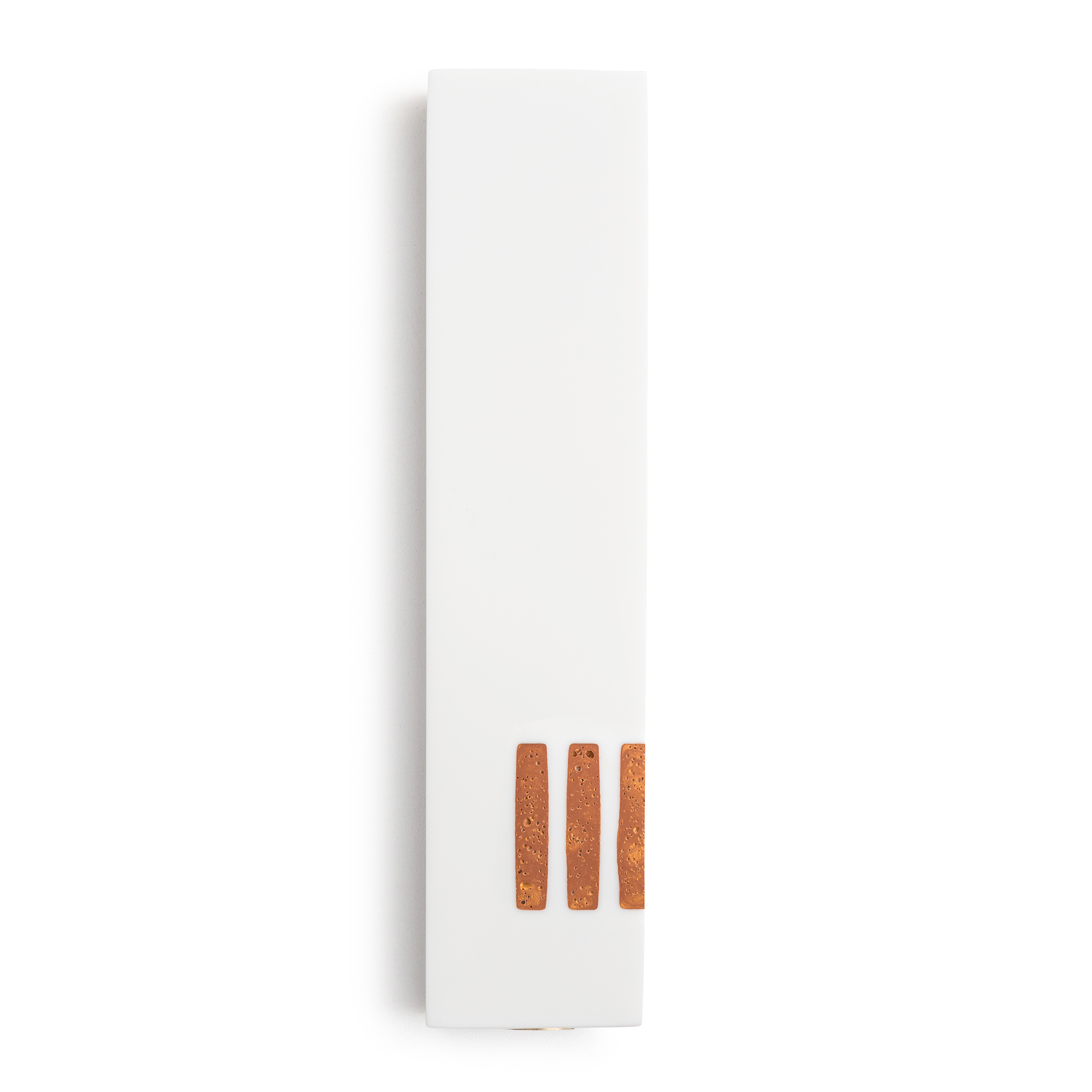 MEZUZAH White Wide | Shin Gold Side