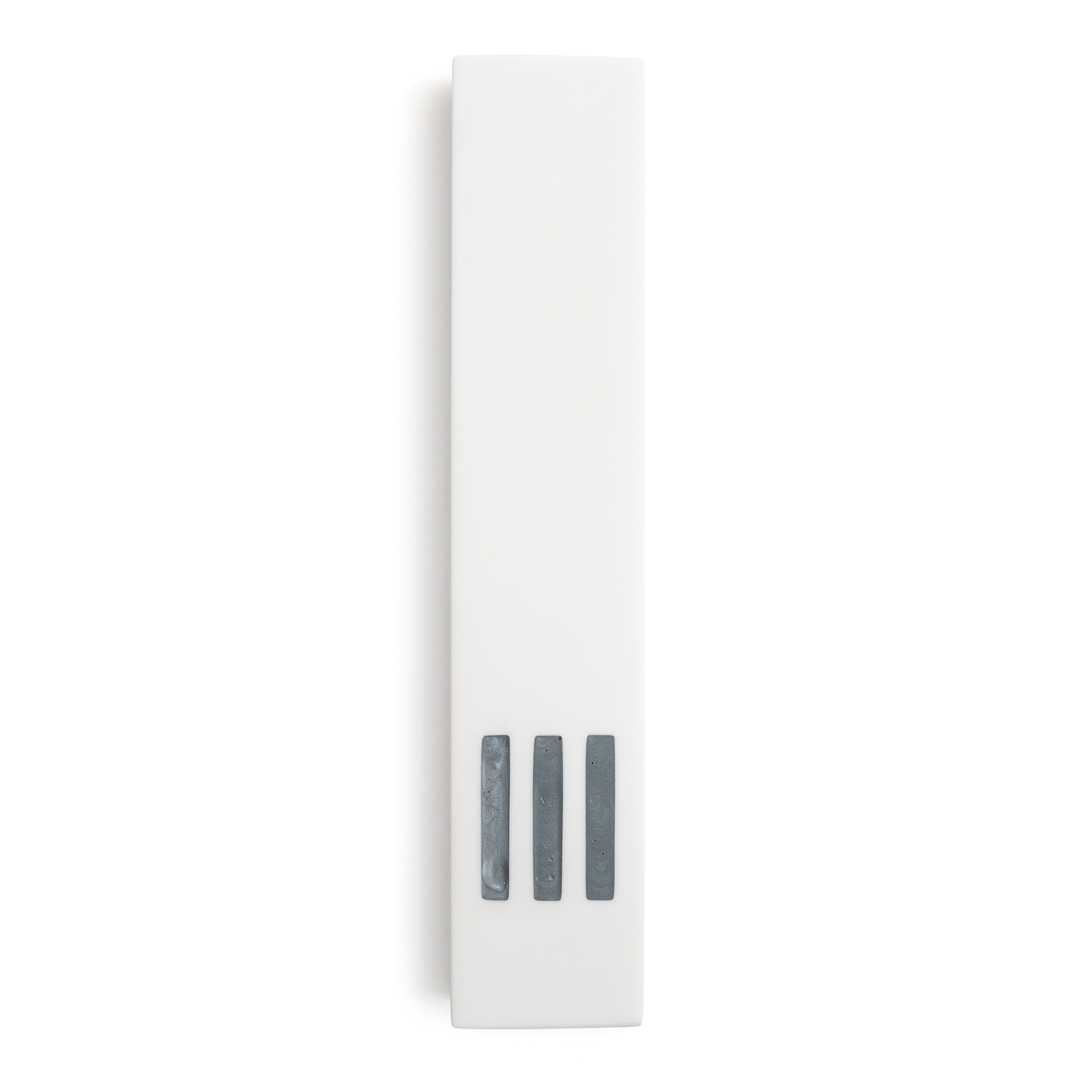 MEZUZAH White Narrow | Shin Gray Center