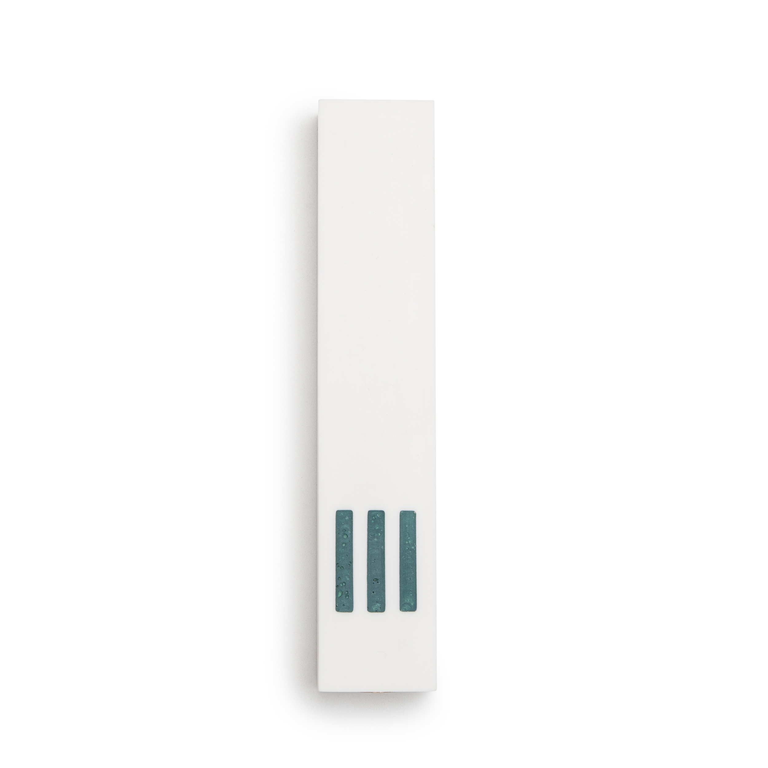 MEZUZAH White Narrow | Shin Turquoise Center