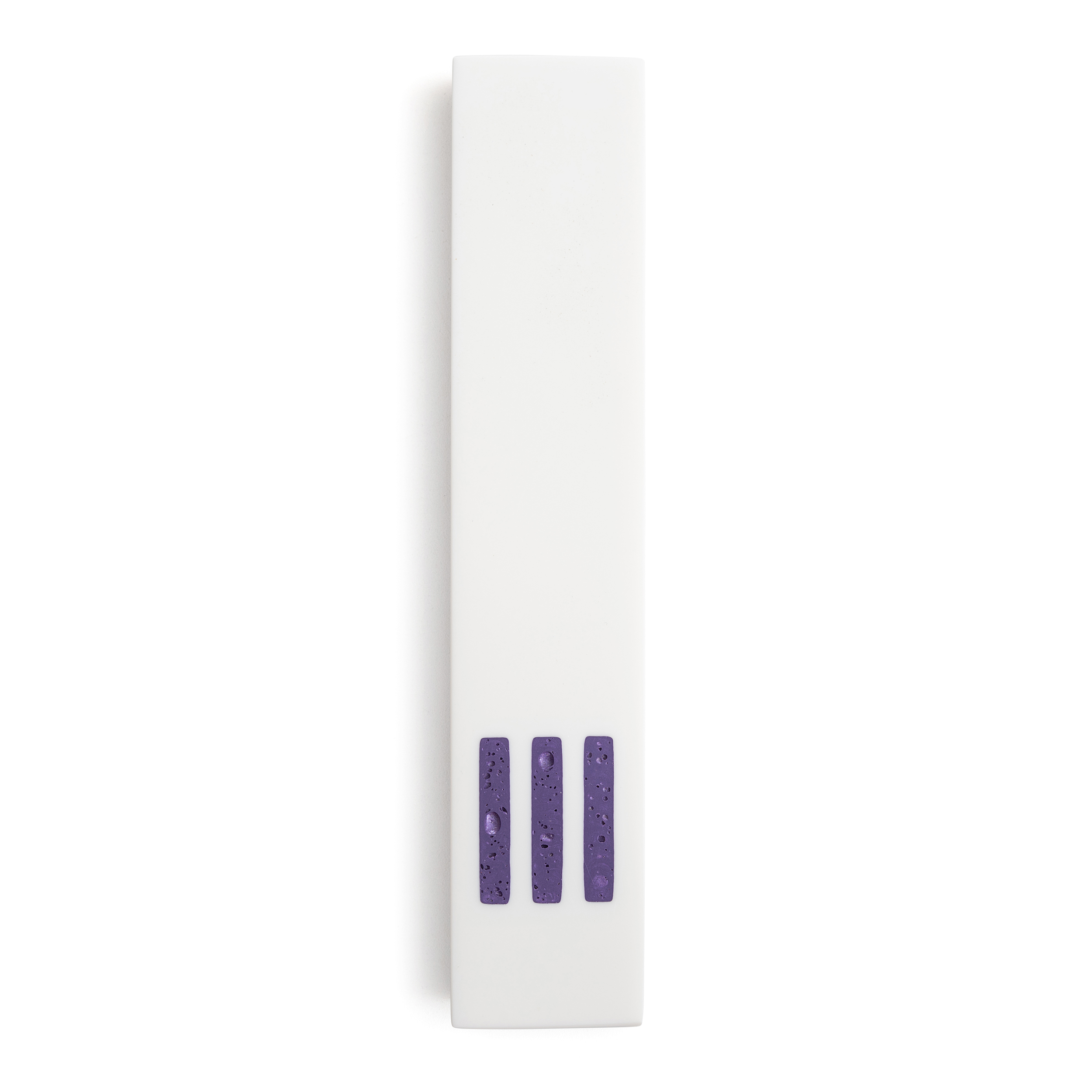 MEZUZAH White Narrow | Shin Purple Center