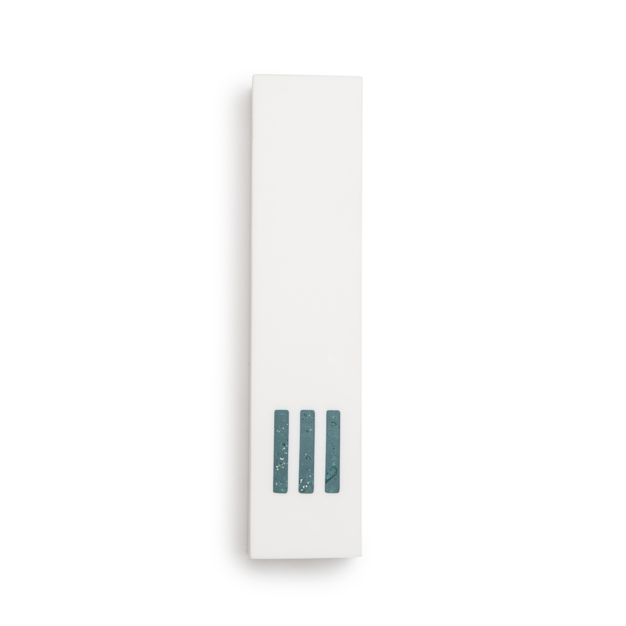 MEZUZAH White Wide | Shin Turquoise Center