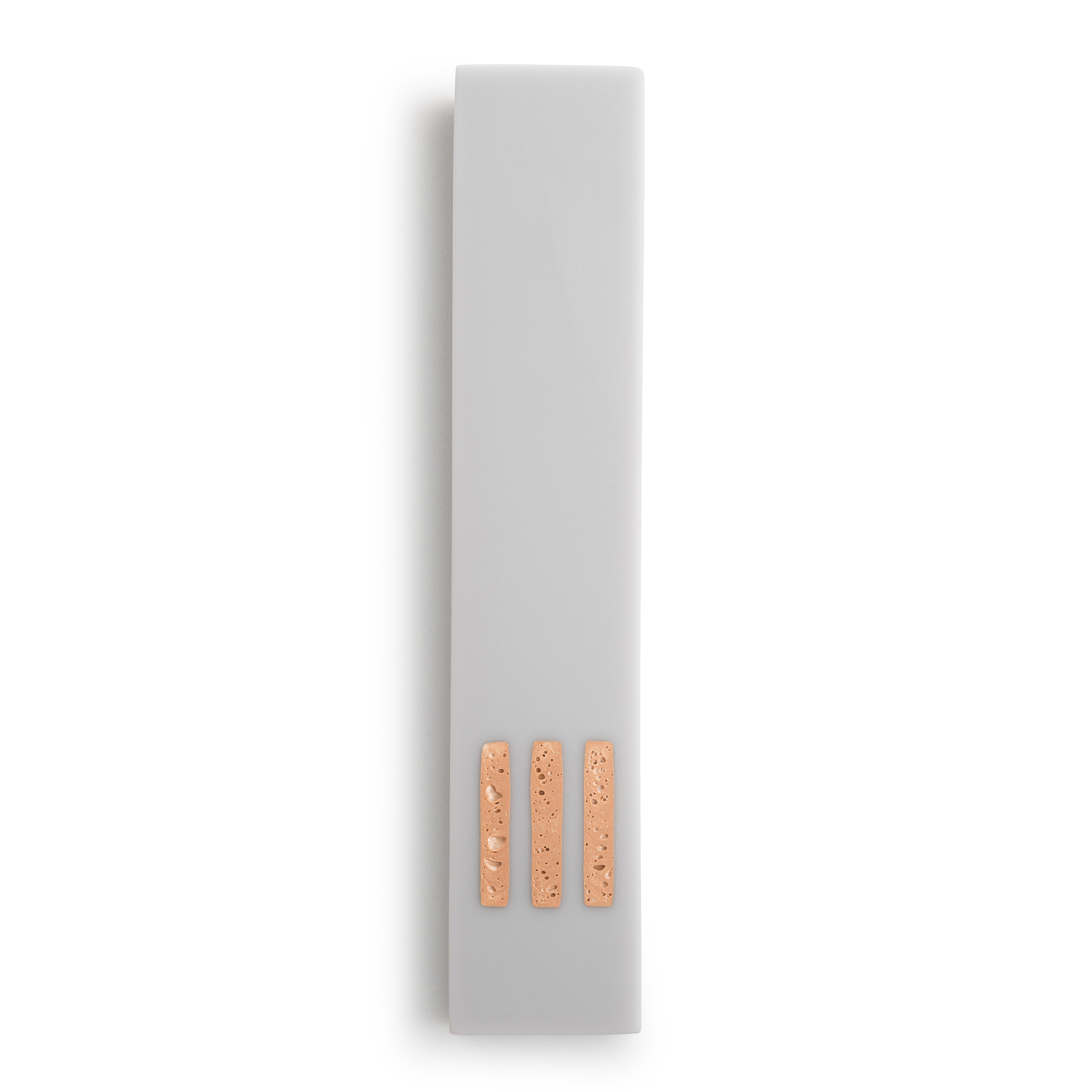 Mezuzah Gray Narrow | Shin Champagne Center