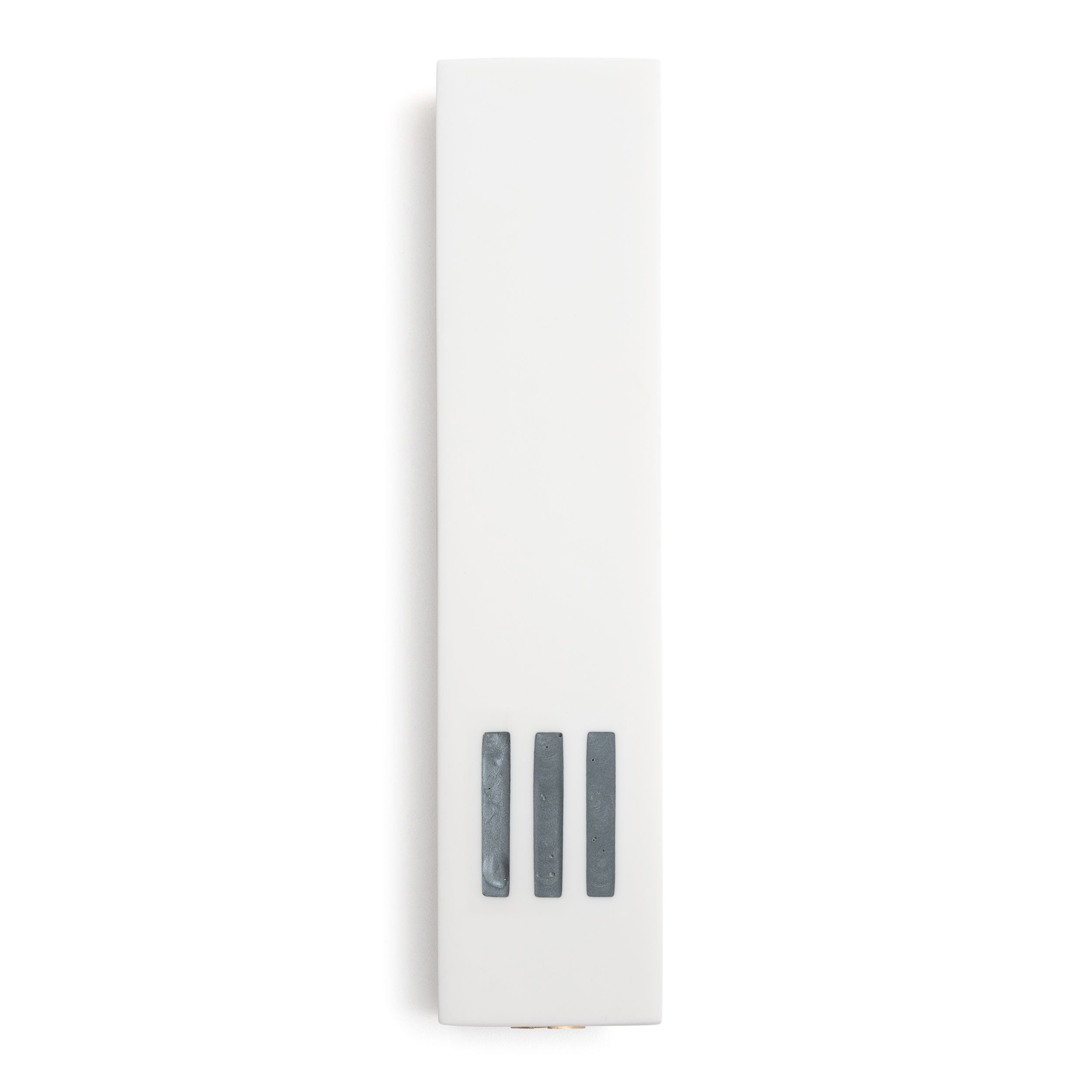 MEZUZAH White Wide | Shin Gray Center