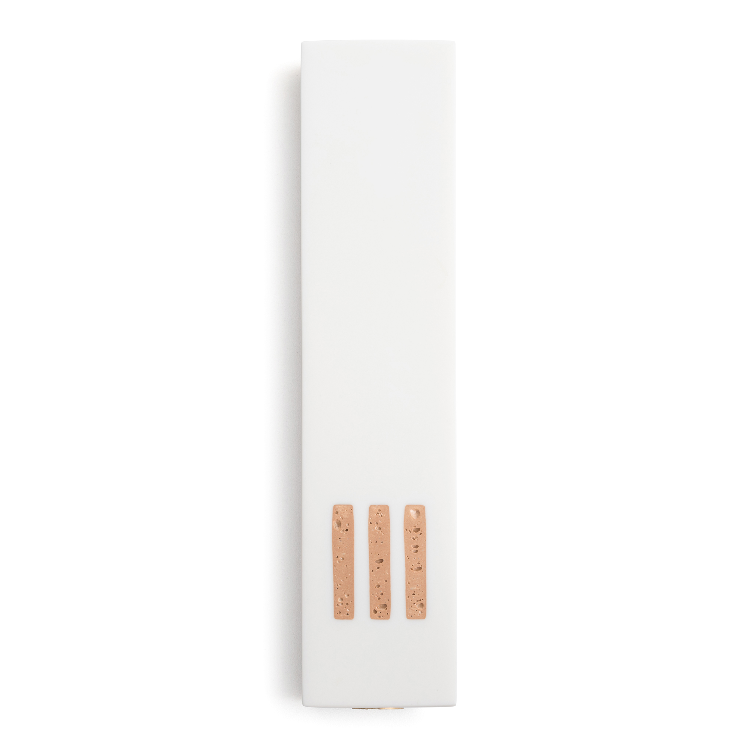 Mezuzah White Wide | Shin Champagne Center