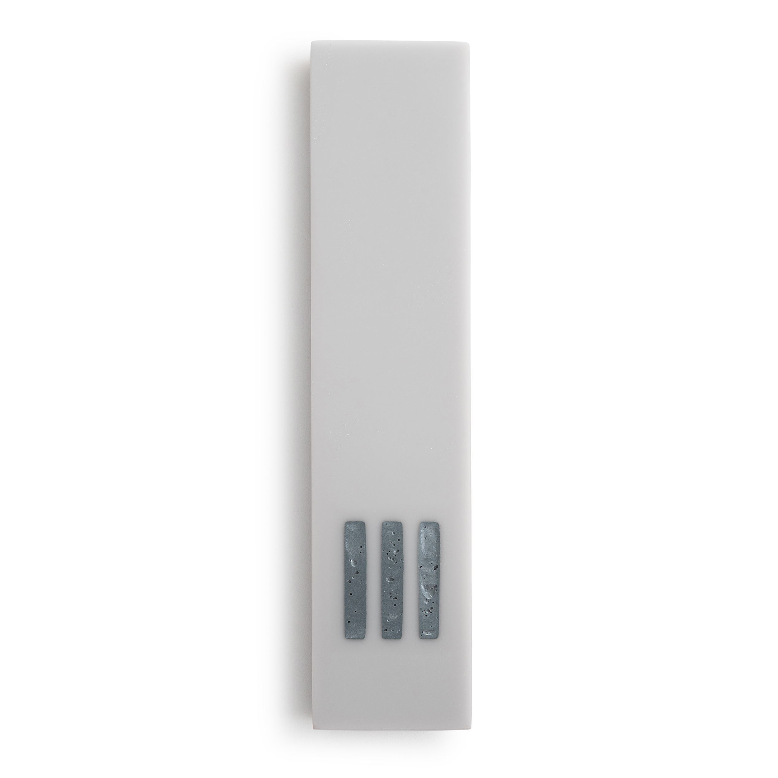 Mezuzah Gray Wide | Shin Gray Center