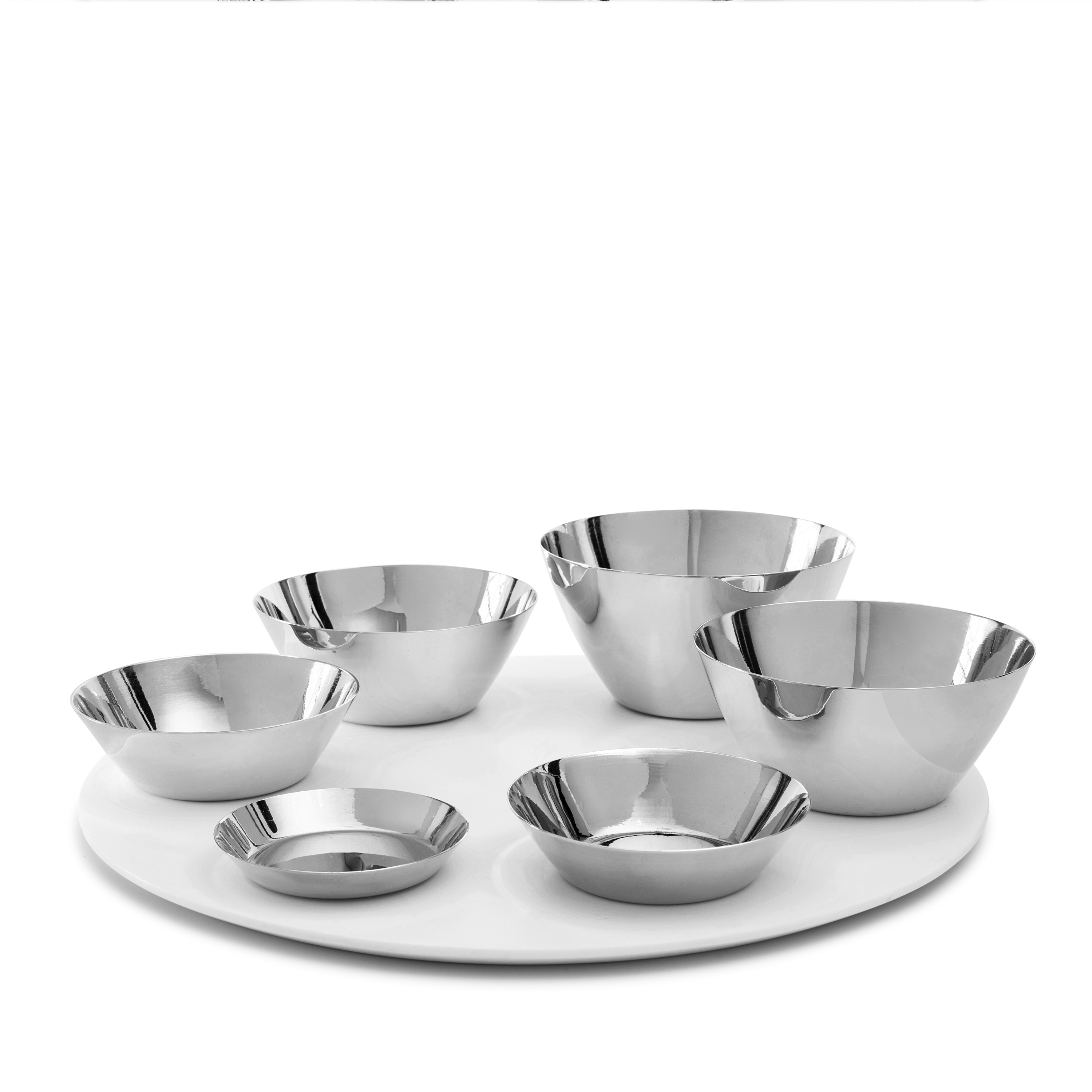 SEDER צלחת פסח עם קערות כסף