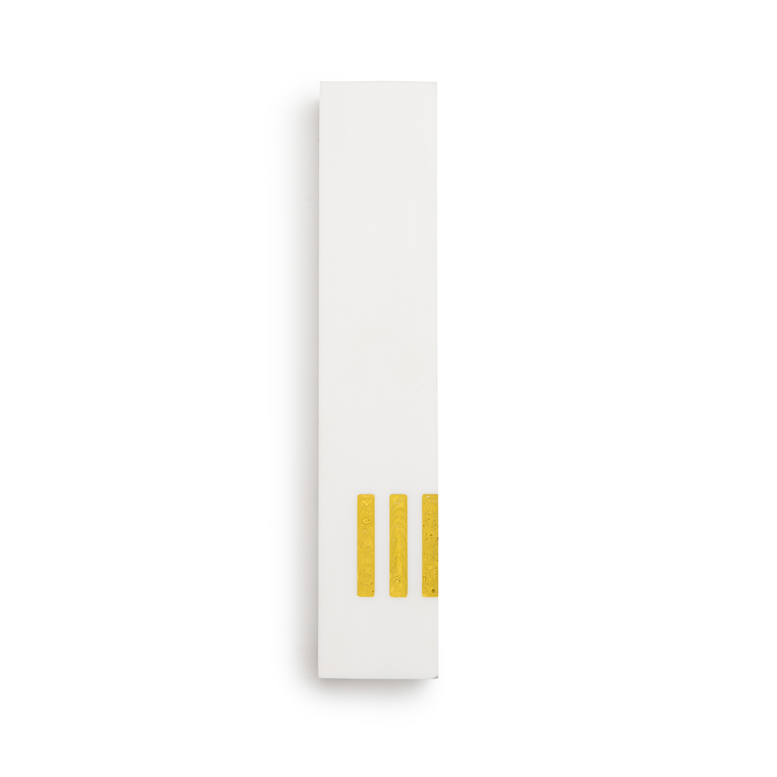 MEZUZAH White Narrow | Shin Yellow Side