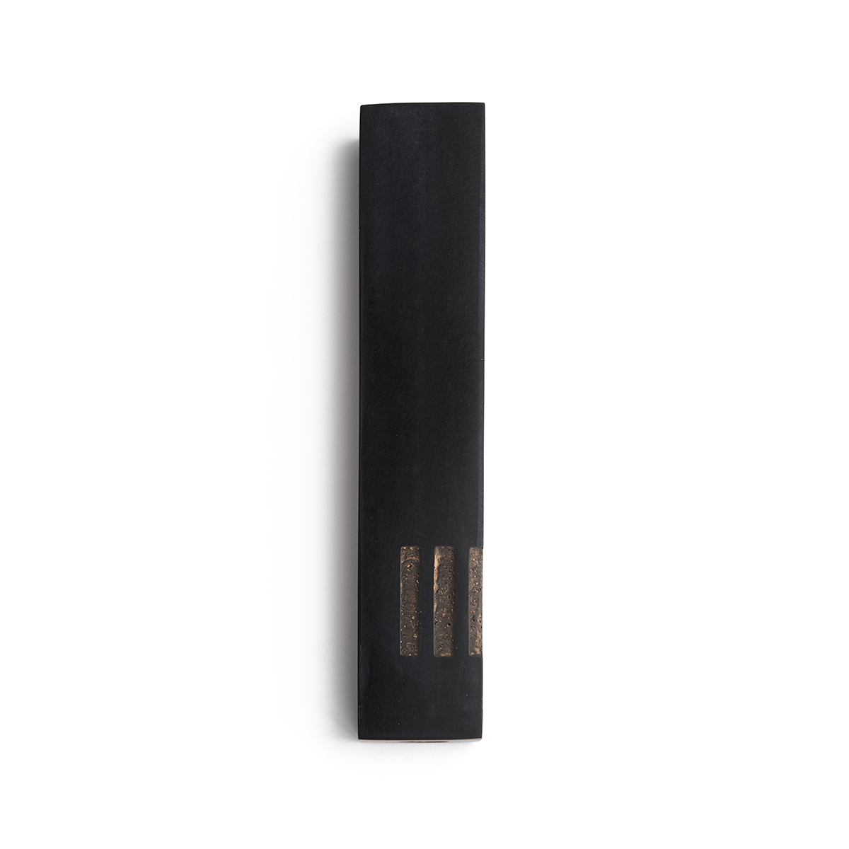 Mezuzah Black Narrow | Shin Copper Side