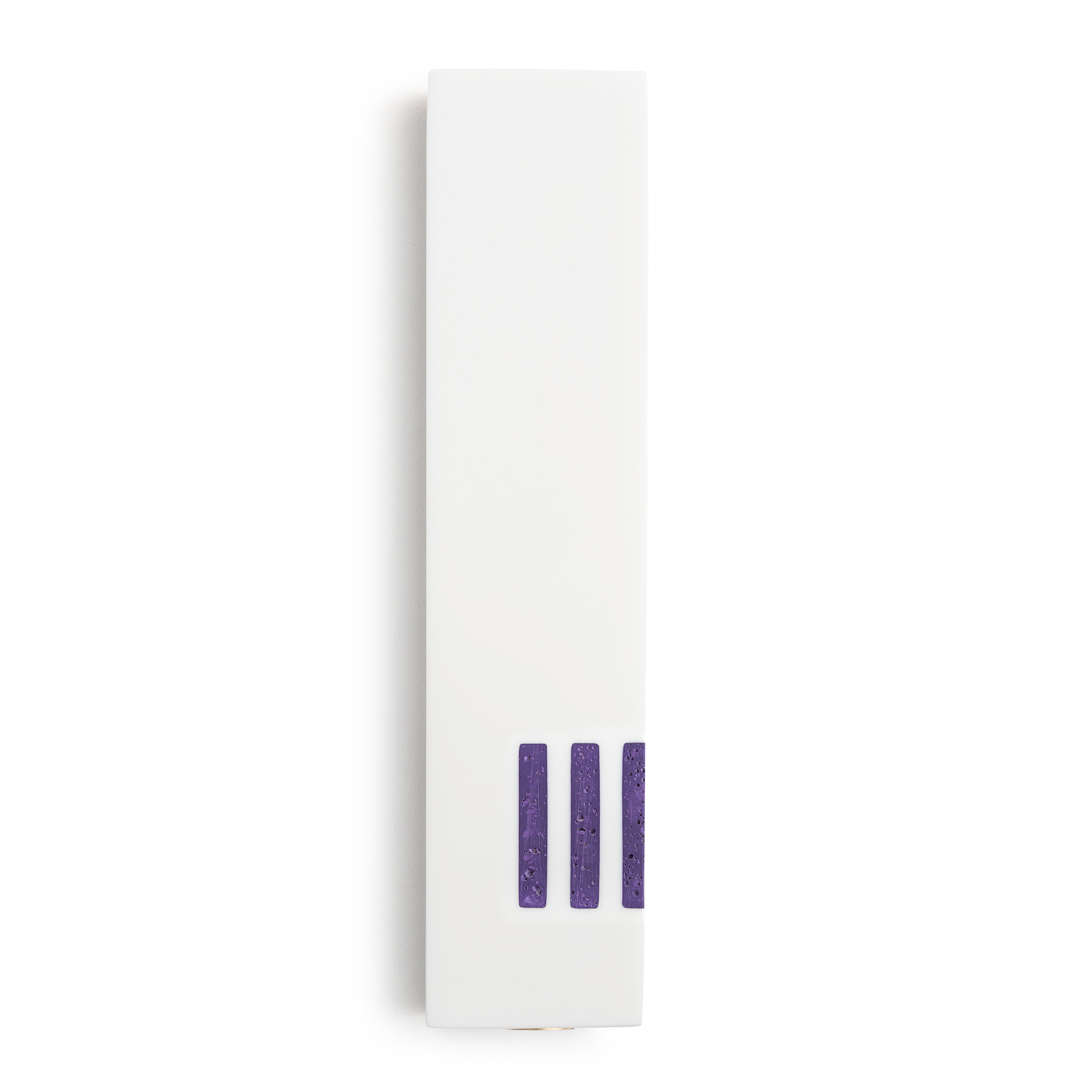 MEZUZAH White Wide | Shin Purple Side