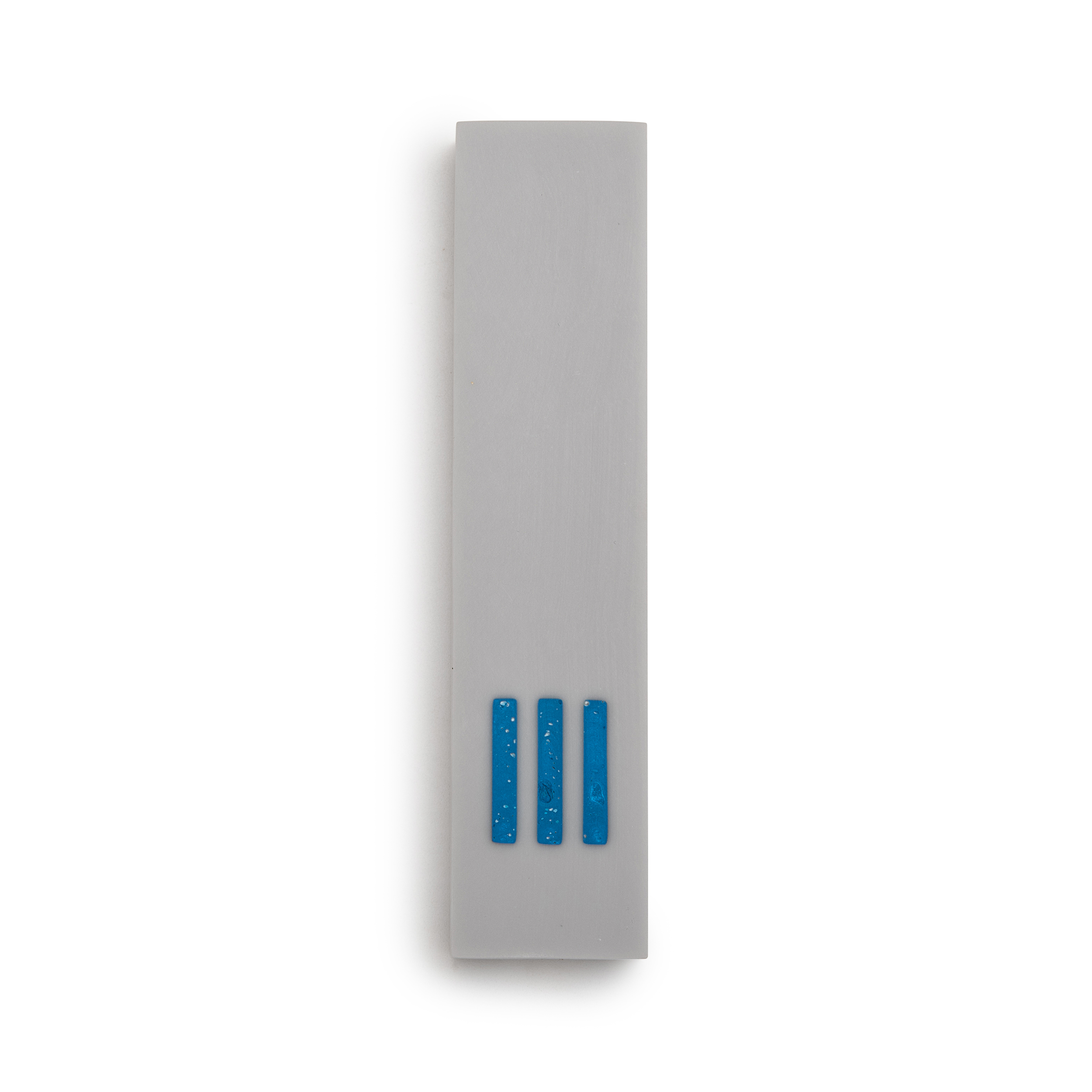 MEZUZAH Gray Wide | Shin Blue Center