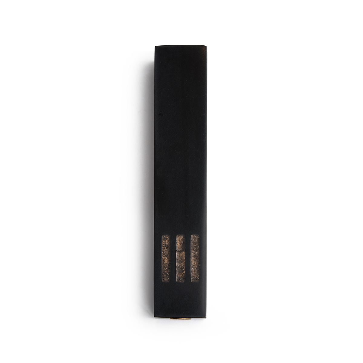 Mezuzah Black Narrow | Shin Copper Center