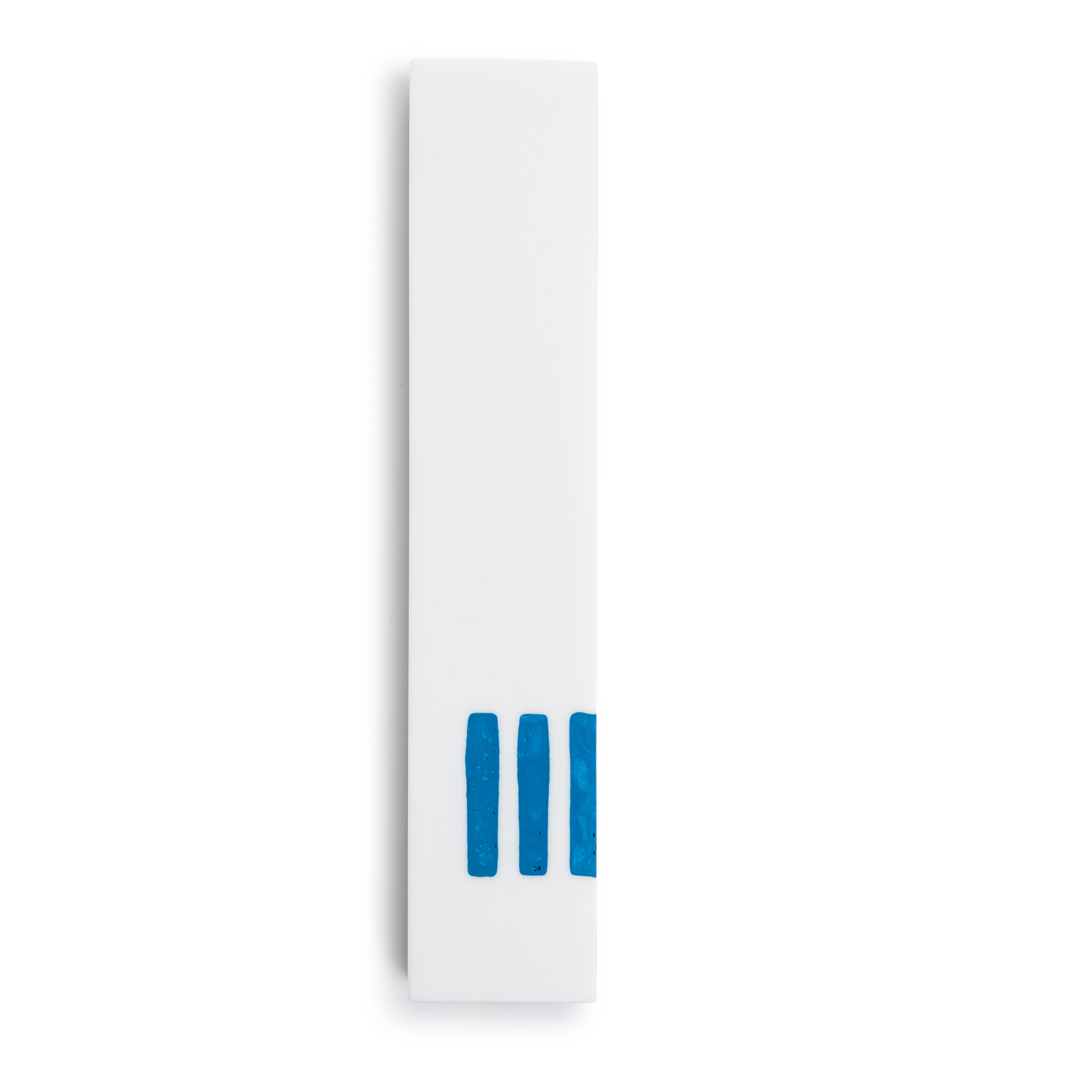 MEZUZAH White Narrow | Shin Blue Side