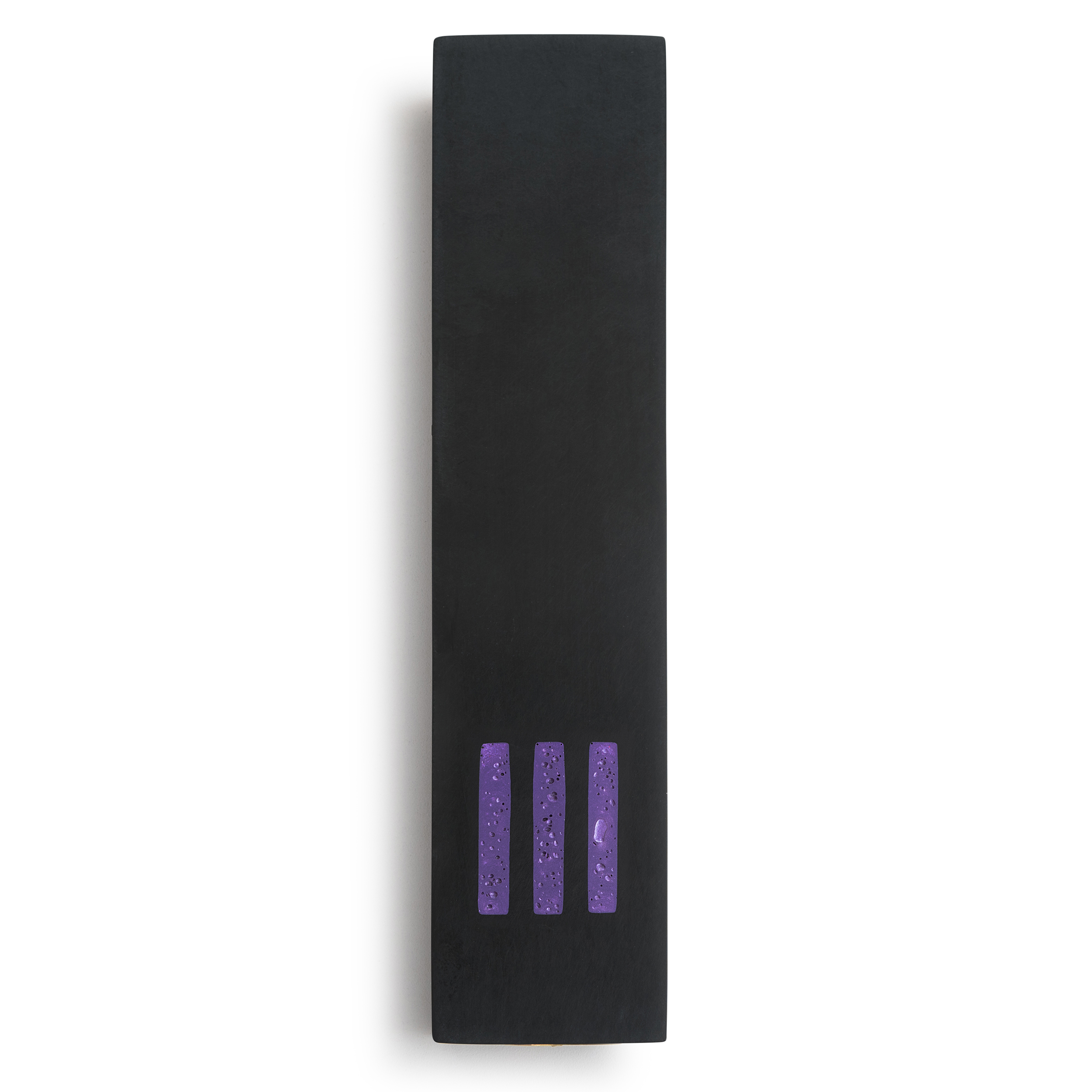MEZUZAH Black Wide | Shin Purple Center