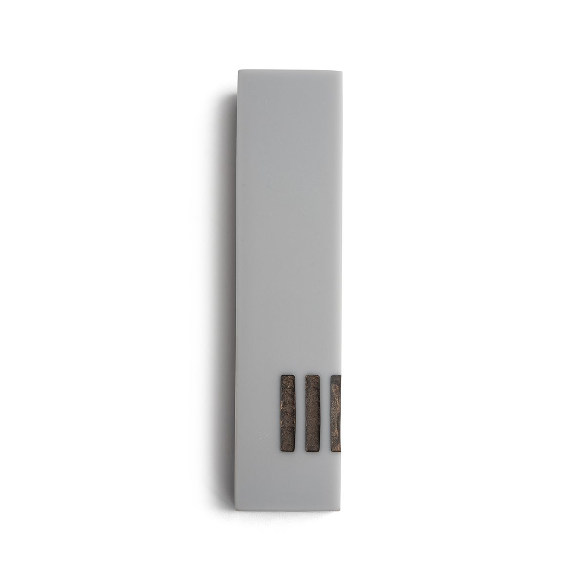 Mezuzah Gray Wide | Shin Copper Side