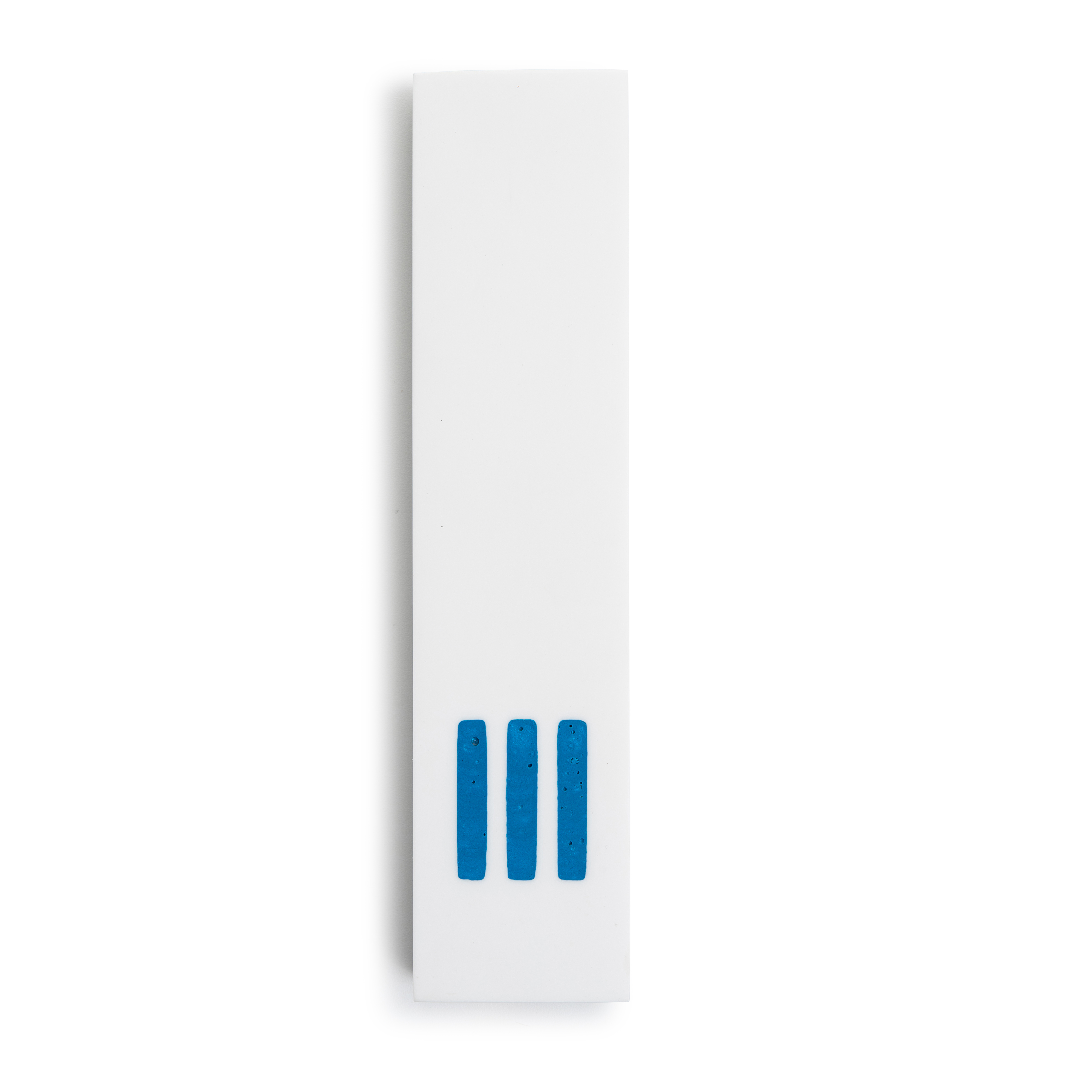 MEZUZAH White Wide | Shin Blue Center
