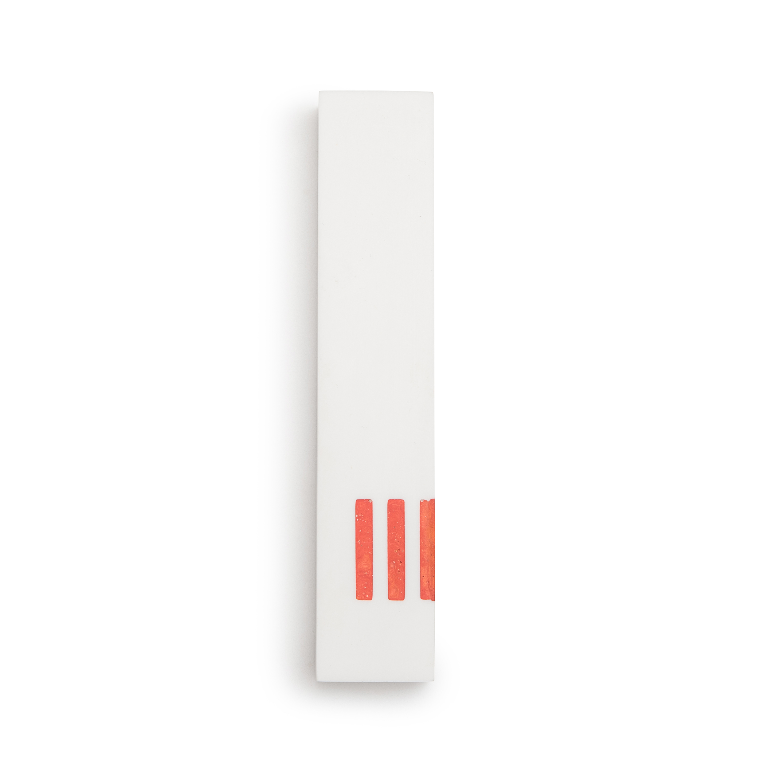 MEZUZAH White Narrow | Shin Orange Side