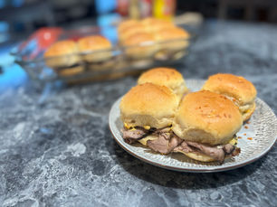 Roast Beef and Cheddar Sliders
