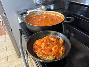 Spicy Shrimp Spaghetti